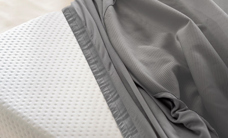 Grey Fitted Sheet | Breathable Mattress Protector with Deep Pockets