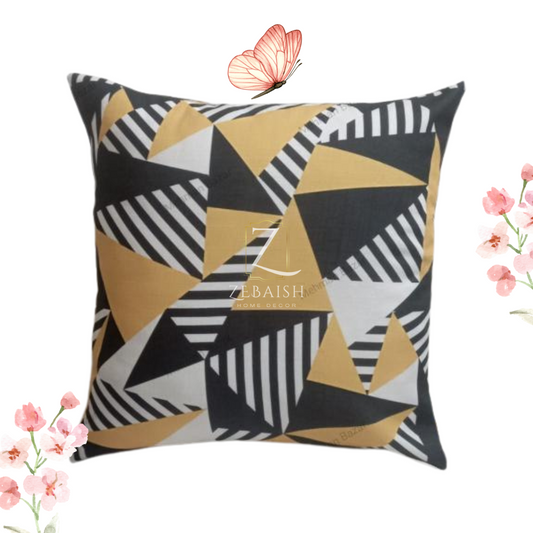 Triangle Printed Cushion Cover