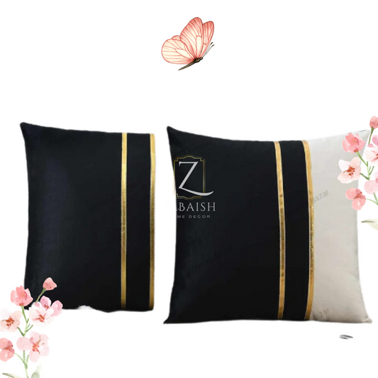 Black and White Color Cushion Cover