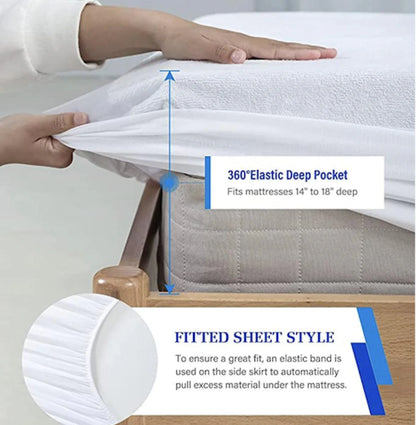 Deep Pocket Fitted Sheet in Choco Brown | Soft & Durable Mattress Protector